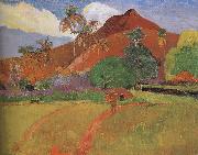 Paul Gauguin Tahitian Landscape oil painting artist